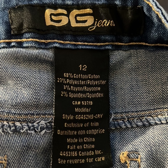 GG embroidery floral capri jeans stretch 12 - Picture 5 of 5